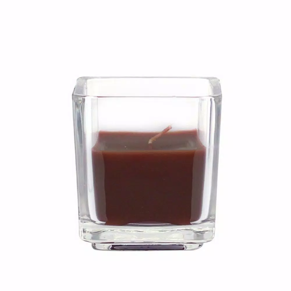 Zest Candle 2 In. Brown Square Glass Votive Candles (12-Box) 1 Zest Candle 2 In. Brown Square Glass Votive Candles (12-Box)